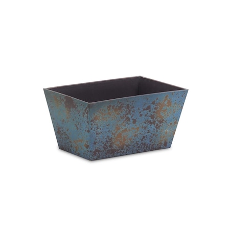 Gardencontrol Rectangular Planter with A Tapered Body - Rustic Blue GA2848607